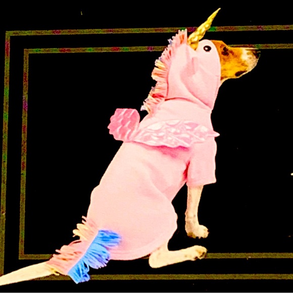 Pink Unicorn 🦄 Hoodie Dog Pet Halloween Costume Size Medium M NEW NWT - Picture 4 of 7
